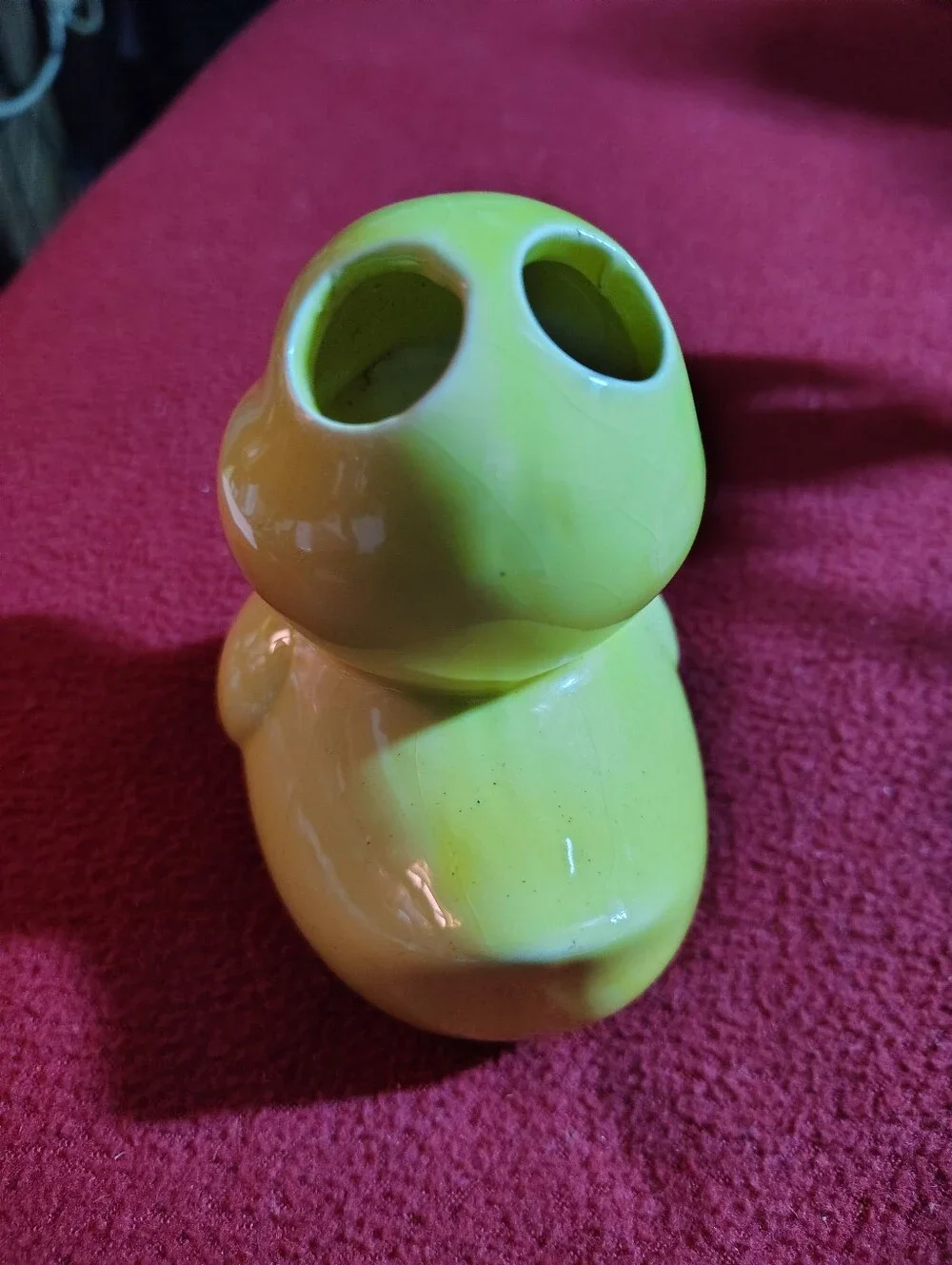 YellowCeramic Duck Toothpaste Holder
